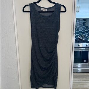 Treasure & Bond by Nordstroms Heather Gray Ruched Dress | S
